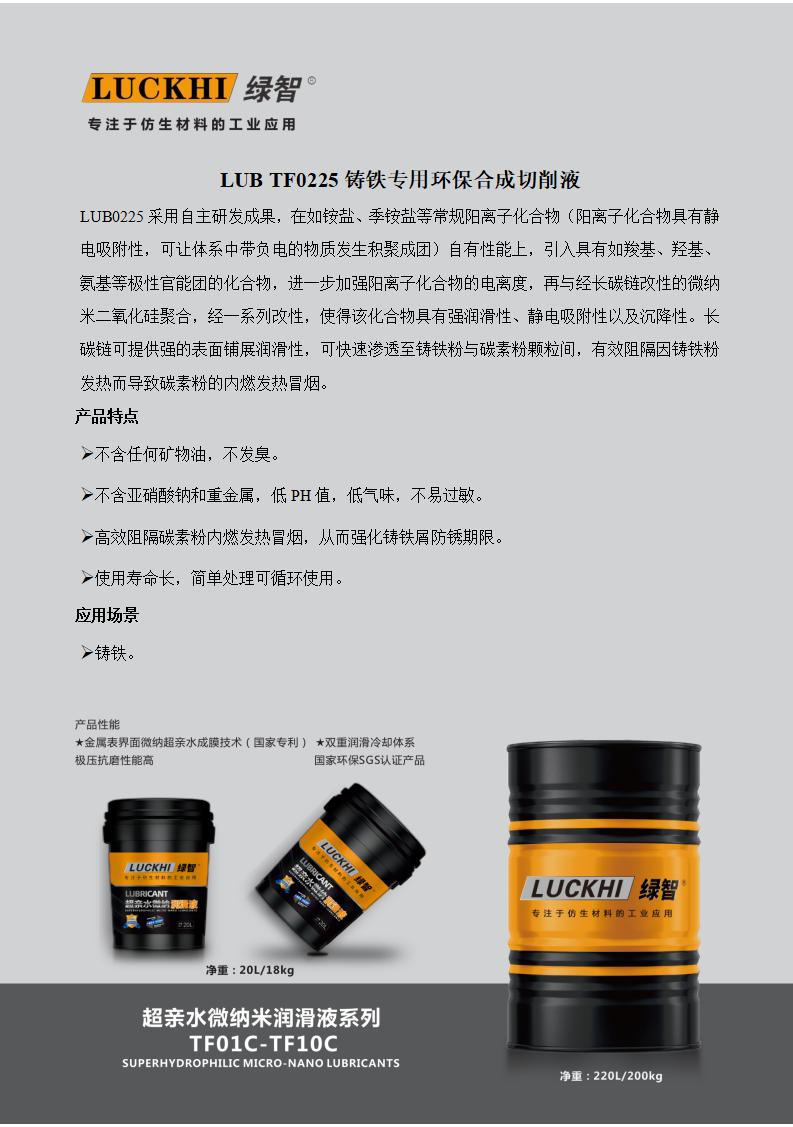 LUB TF0225 Cast Iron Cutting Fluid